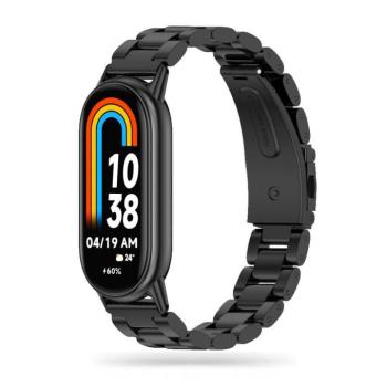 Tech-Protect Stainless Xiaomi Mi Smart Band 10 / Band 9 / Band 8 fém szíj, fekete kép