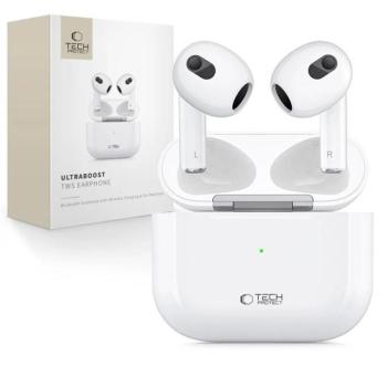 Tech-Protect UltraBoost Core TWS ANC Bluetooth Headset - Fehér kép
