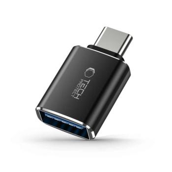 Tech-Protect USB OTG-USB-C adapter, fekete kép