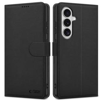 Tech-Protect Wallet Samsung Galaxy S26 flip / kinyitható tok kártyatartóval, fekete kép