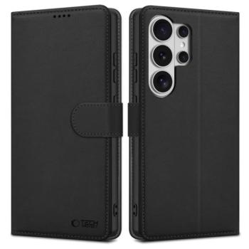 Tech-Protect Wallet Samsung Galaxy S26 Ultra flip / kinyitható tok kártyatartóval, fekete kép