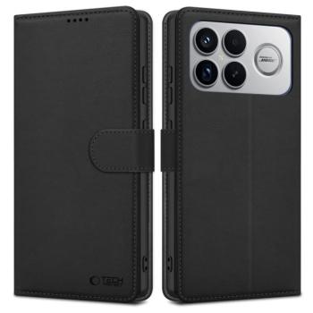 Tech-Protect Wallet Xiaomi Poco F8 Ultra flip / kinyitható tok kártyatartóval, fekete kép