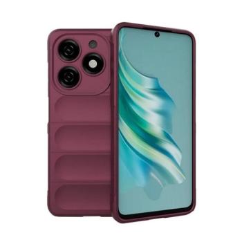 Tecno Spark 20, Szilikon tok, közepesen ütésálló, 3D minta, bordó kép