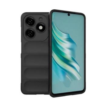 Tecno Spark 20, Szilikon tok, közepesen ütésálló, 3D minta, fekete kép