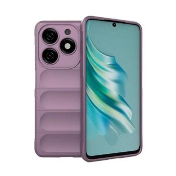 Tecno Spark 20, Szilikon tok, közepesen ütésálló, 3D minta, lila kép
