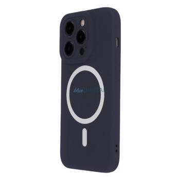 TectoShield Silicon Soft MagSafe-kompatibilis tok iPhone 13 - sötétkék kép