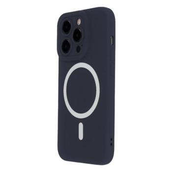 TectoShield Silicon Soft MagSafe-kompatibilis tok iPhone 14 - sötétkék kép