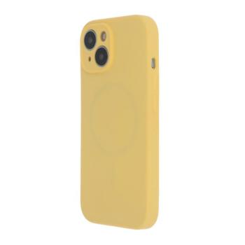 TectoShield Soft Touch MagSafe-kompatibilis tok iPhone 15 - pasztel sárga kép