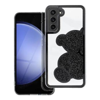 Teddy Bear Samsung Galaxy A37 csillogó köves tok, fekete kép