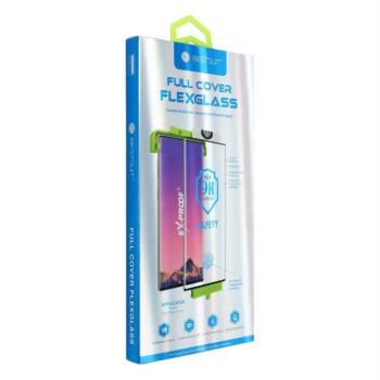 Teljes képernyős 5D Nano Glass - Samsung Galaxy S20 fekete (Hot hajlítás) - működő ujjlenyomatolvasó üvegfólia kép