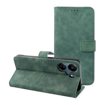 Tender Book Xiaomi Redmi 13C / Poco C65 flip/oldalra nyíló műbőr tok kártyatartó résszel, zöld kép