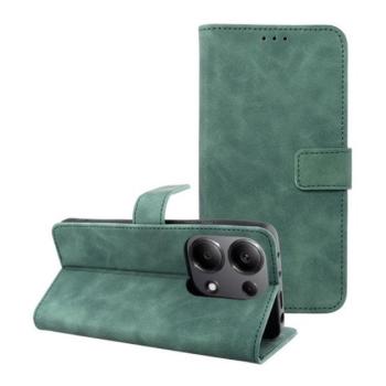 Tender Book Xiaomi Redmi Note 13 Pro 4G / Poco M6 Pro 4G flip/oldalra nyíló műbőr tok kártyatartó résszel, zöld kép