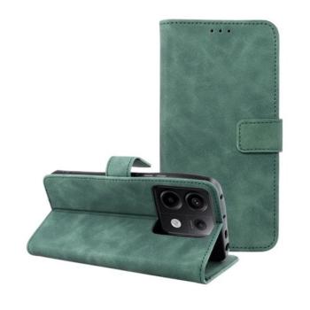Tender Book Xiaomi Redmi Note 13 Pro 5G flip/oldalra nyíló műbőr tok kártyatartó résszel, zöld kép