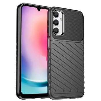 Thunder Case tok Samsung Galaxy A24 4G szilikon armor tok fekete kép