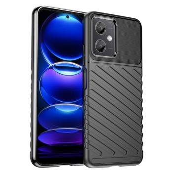Thunder Case Xiaomi Poco X5 5G / Redmi Note 12 5G szilikon Armor tok fekete kép