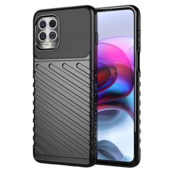 Thunder tok Flexible Tough Runged tok TPU tok Motorola Moto G100 / Edge S fekete kép