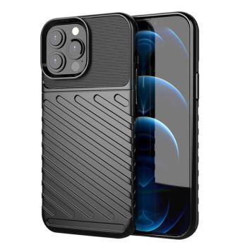 Thunder tok Flexible Tough ütésálló tok TPU tok iPhone 13 Pro max fekete kép