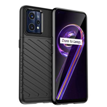 Thunder tok Rugalmas ütésálló borítás a Realme 9 Pro + (9 Pro Plus) készülékhez fekete kép