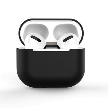 tok Airpods Pro Silicone puha telefontok fejhallgató fekete (C tok) kép