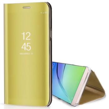 Tok álló (aktív FLIP, oldalra nyíló, asztali tartó funkció, tükrös felület, Mirror View Case) ARANY Samsung Galaxy A15 (SM-A155), Galaxy A15 5G (SM-A156) kép