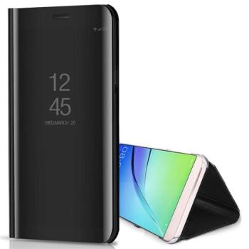 Tok álló (aktív FLIP, oldalra nyíló, asztali tartó, tükrös) FEKETE Samsung Galaxy S24 Plus (SM-S926) kép