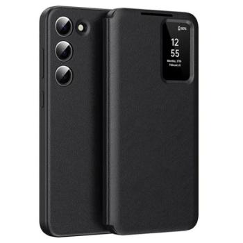 Tok álló (aktív FLIP, oldalra nyíló, Smart View Cover) FEKETE Samsung Galaxy S23 (SM-S911) kép