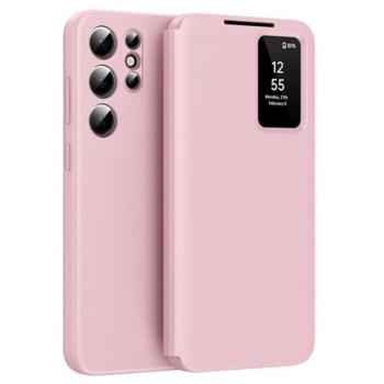 Tok álló (aktív FLIP, oldalra nyíló, Smart View Cover) RÓZSASZÍN Samsung Galaxy S22 Ultra (SM-S908) kép