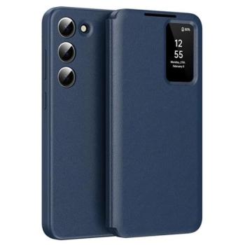 Tok álló (aktív FLIP, oldalra nyíló, Smart View Cover) SÖTÉTKÉK Samsung Galaxy S22 (SM-S901) kép
