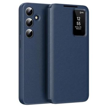 Tok álló (aktív FLIP, oldalra nyíló, Smart View Cover) SÖTÉTKÉK Samsung Galaxy S25 (SM-S931) kép