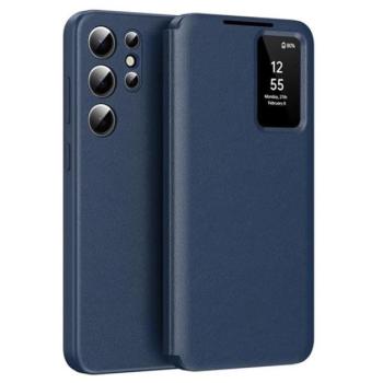 Tok álló (aktív FLIP, oldalra nyíló, Smart View Cover) SÖTÉTKÉK Samsung Galaxy S25 Ultra (SM-S938) kép