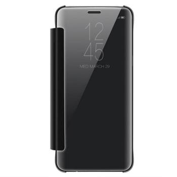 Tok álló (aktív FLIP, oldalra nyíló, tükrös felület, Mirror View Case) FEKETE Samsung Galaxy S9 (SM-G960) kép