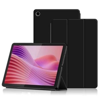 Tok álló, bőr hatású (aktív FLIP, oldalra nyíló, TRIFOLD, asztali tartó) FEKETE Lenovo Tab 10.1 (TB-311FU) kép
