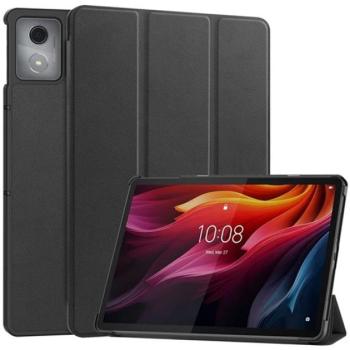 Tok álló, bőr hatású (aktív FLIP, oldalra nyíló, TRIFOLD, asztali tartó) FEKETE Lenovo Tab K11 Plus (TB352) kép