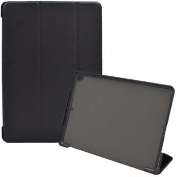 Tok álló, bőr hatású (aktív FLIP, oldalra nyíló, TRIFOLD asztali tartó funkció) FEKETE Apple IPAD 10.2 (2019), Apple IPAD 10.2 (2020), Apple IPAD 10.2 (2021) kép
