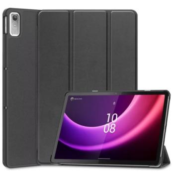 Tok álló, bőr hatású (aktív FLIP, oldalra nyíló, TRIFOLD asztali tartó funkció) FEKETE Lenovo Tab P11 Gen2 (TB350) kép