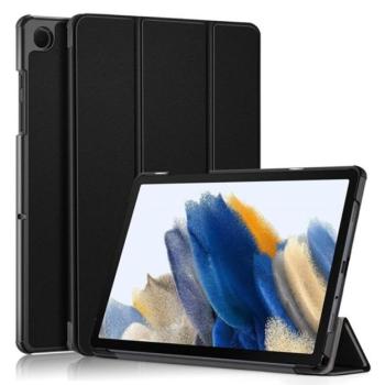 Tok álló, bőr hatású (aktív FLIP, oldalra nyíló, TRIFOLD asztali tartó funkció) FEKETE Samsung Galaxy Tab A9 Plus 5G (SM-X216), Galaxy Tab A9 Plus WIFI (SM-X210) kép