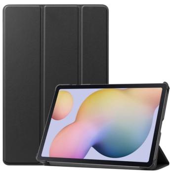 Tok álló, bőr hatású (aktív FLIP, oldalra nyíló, TRIFOLD asztali tartó funkció) FEKETE Samsung Galaxy Tab S7 LTE 5G (SM-T876), Samsung Galaxy Tab S7 WIFI (SM-T870), Samsung Galaxy Tab S7 LTE kép