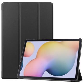 Tok álló, bőr hatású (aktív FLIP, oldalra nyíló, TRIFOLD asztali tartó funkció) FEKETE Samsung Galaxy Tab S7 Plus WIFI 5G (SM-T976) kép