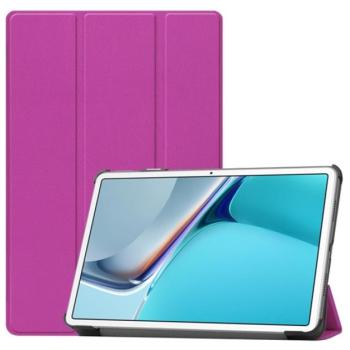 Tok álló, bőr hatású (aktív FLIP, oldalra nyíló, TRIFOLD asztali tartó funkció) LILA Huawei MatePad 11 WIFI (DBY-W09) kép