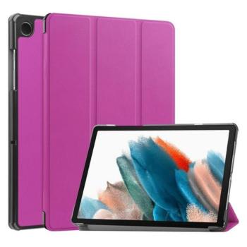 Tok álló, bőr hatású (aktív FLIP, oldalra nyíló, TRIFOLD asztali tartó funkció) LILA Samsung Galaxy Tab A9 LTE (SM-X115), Galaxy Tab A9 WIFI (SM-X110) kép