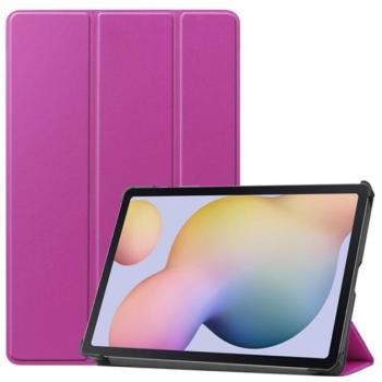 Tok álló, bőr hatású (aktív FLIP, oldalra nyíló, TRIFOLD asztali tartó funkció) LILA Samsung Galaxy Tab S7 LTE 5G (SM-T876), Samsung Galaxy Tab S7 WIFI (SM-T870), Samsung Galaxy Tab S7 LTE ( kép