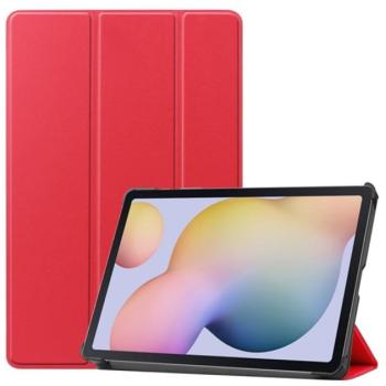 Tok álló, bőr hatású (aktív FLIP, oldalra nyíló, TRIFOLD asztali tartó funkció) PIROS Samsung Galaxy Tab S7 LTE 5G (SM-T876), Samsung Galaxy Tab S7 WIFI (SM-T870), Samsung Galaxy Tab S7 LTE kép