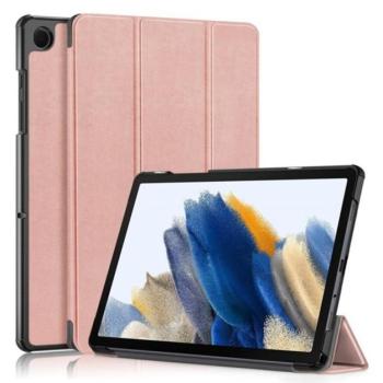 Tok álló, bőr hatású (aktív FLIP, oldalra nyíló, TRIFOLD asztali tartó funkció) ROZÉARANY Samsung Galaxy Tab A9 Plus 5G (SM-X216), Galaxy Tab A9 Plus WIFI (SM-X210) kép