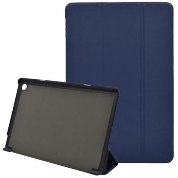 Tok álló, bőr hatású (aktív FLIP, oldalra nyíló, TRIFOLD asztali tartó funkció) SÖTÉTKÉK Huawei Mediapad M5 10.1 Lite LTE, Huawei Mediapad M5 10.1 Lite WIFI kép