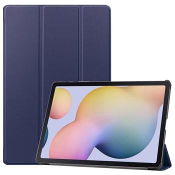Tok álló, bőr hatású (aktív FLIP, oldalra nyíló, TRIFOLD asztali tartó funkció) SÖTÉTKÉK Samsung Galaxy Tab S7 Plus WIFI 5G (SM-T976) kép