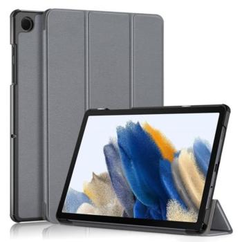 Tok álló, bőr hatású (aktív FLIP, oldalra nyíló, TRIFOLD asztali tartó funkció) SZÜRKE Samsung Galaxy Tab A9 Plus 5G (SM-X216), Galaxy Tab A9 Plus WIFI (SM-X210) kép