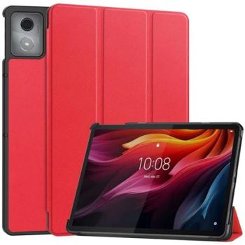 Tok álló, bőr hatású (aktív FLIP, oldalra nyíló, TRIFOLD, asztali tartó) PIROS Lenovo Tab K11 Plus (TB352) kép