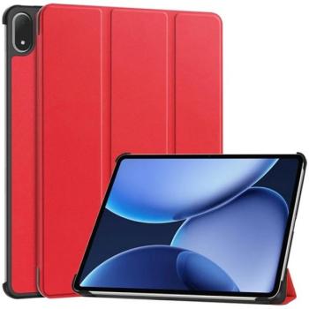 Tok álló, bőr hatású (aktív FLIP, oldalra nyíló, TRIFOLD, asztali tartó) PIROS OnePlus Pad 3 kép