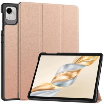 Tok álló, bőr hatású (aktív FLIP, oldalra nyíló, TRIFOLD, asztali tartó) ROZÉARANY Honor Pad X9a kép