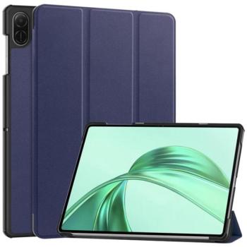 Tok álló, bőr hatású (aktív FLIP, oldalra nyíló, TRIFOLD, asztali tartó) SÖTÉTKÉK Honor Pad X8a kép